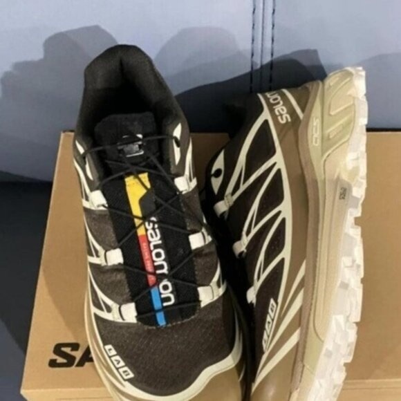 Salomon Men's Black and Tan Athletic Shoes - Picture 3 of 4